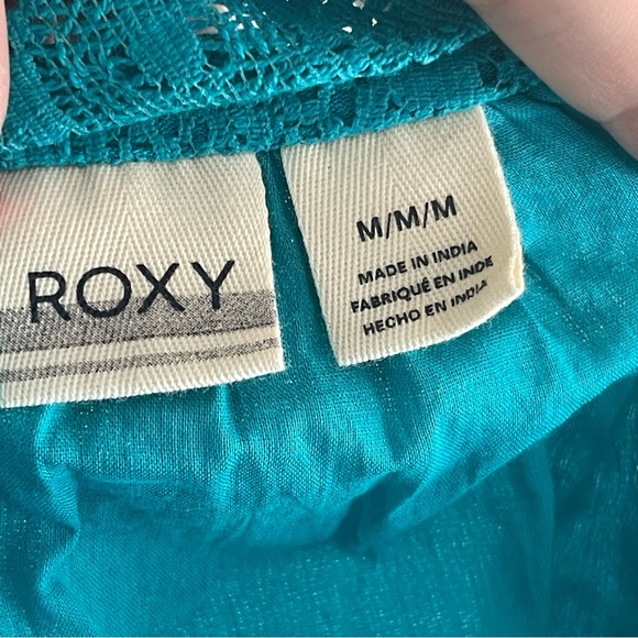 teal Roxy beach cover up dress - Picture 7 of 7